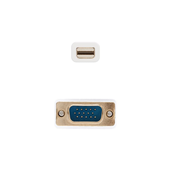 Nanocable 10.15.4102 videokabel adapter 2 m Mini DisplayPort VGA (D-Sub) Hvid