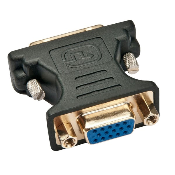 Techly IADAP DVI-8600T kabelomvandlare (hane/hona) DVI-A VGA Svart