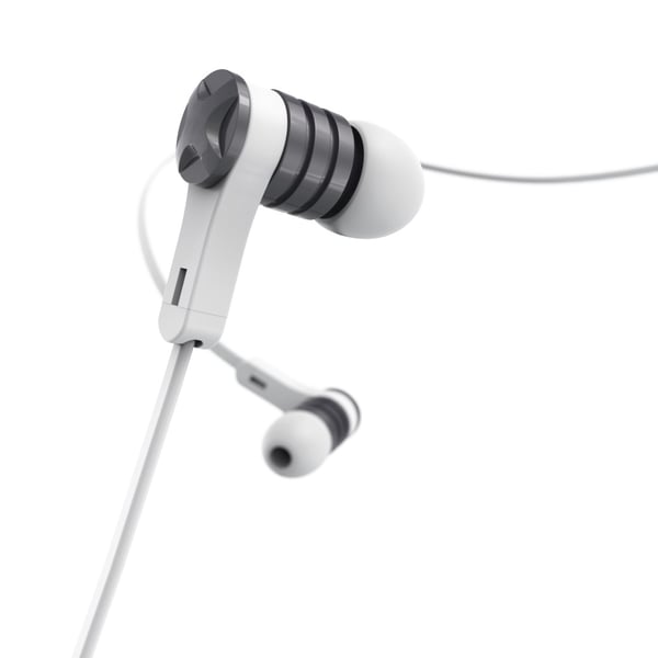 Hama Intense Kuulokkeet Langallinen In-ear Puhelut/Musiikki Hopea, Valkoinen