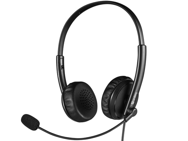 Sandberg 126-21 hovedtelefoner/headset Ledningsført Kontor/Callcenter Sort Sandberg 126-21 hovedtelefoner/headset Ledningsført Kontor/Callcenter Sort