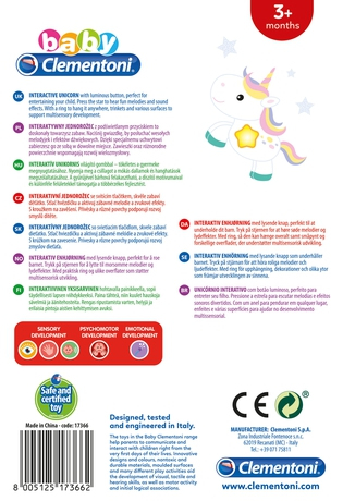 Baby Electronic Rattle Unicorn helistin
