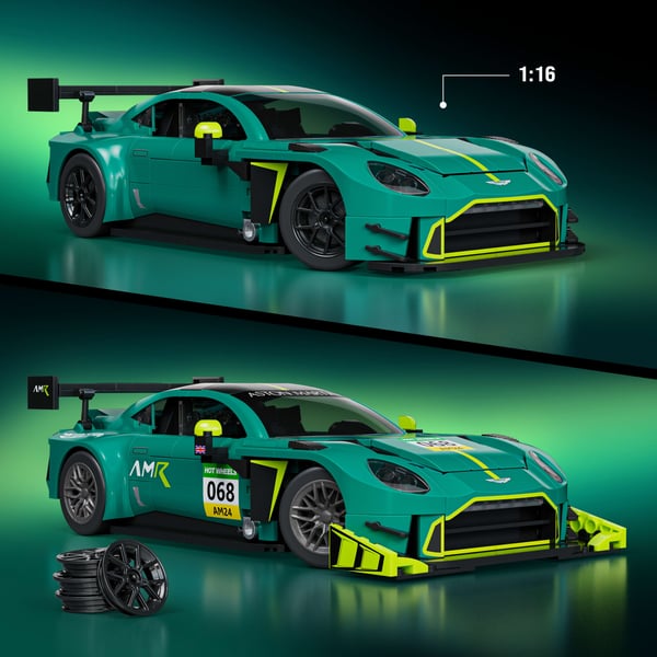 Mattel Brick Shop Hot Wheels '24 Aston Martin Vantage GT3