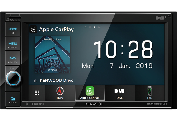 Kenwood DNR4190DABS bil media receiver Sort 200 W Bluetooth