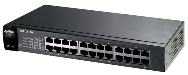 Zyxel ES1100-24E Hallitsematon Musta