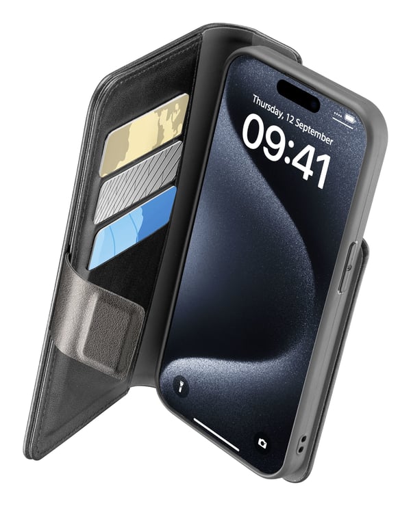 Cellularline 8018080466298 mobiltelefon etui 17 cm (6.7") Folie Sort