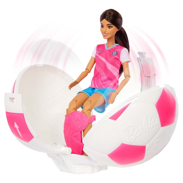Barbie TEAM Roll & Reveal Soccer Player Doll and Accessories