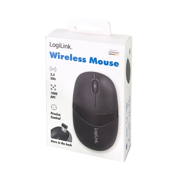 LogiLink ID0069 datormöss Hem Ambidextrous RF Trådlös Optisk 1000 DPI