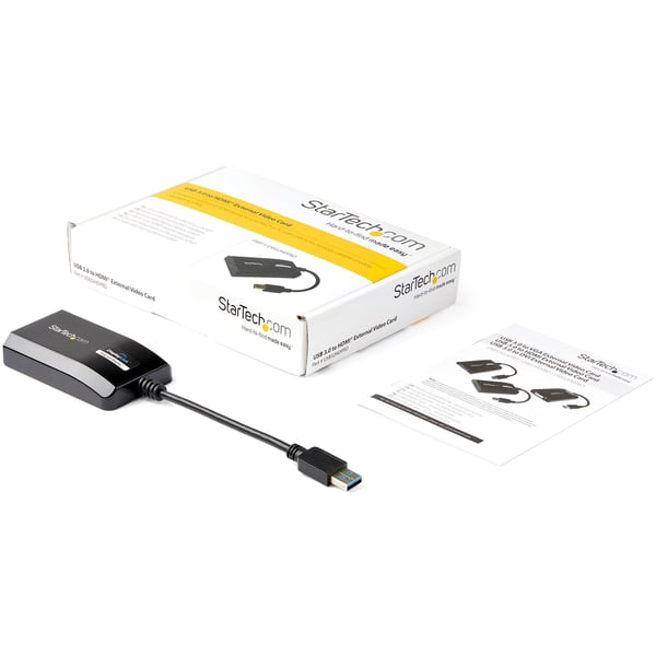 StarTech.com USB32HDPRO USB grafisk adapter 1920 x 1200 pixel Sort