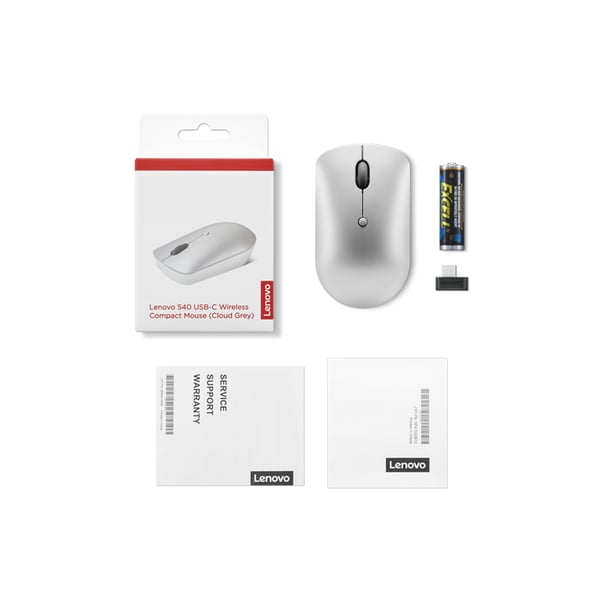Lenovo 540 datormöss Universal Ambidextrous RF Trådlös Optisk 2400 DPI