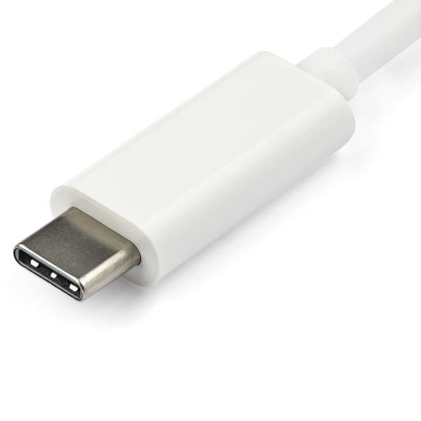 StarTech.com USB-C till VGA-adapter - USB Typ-C till VGA-videokonverterare - Vit - USB/VGA-adapter - 24