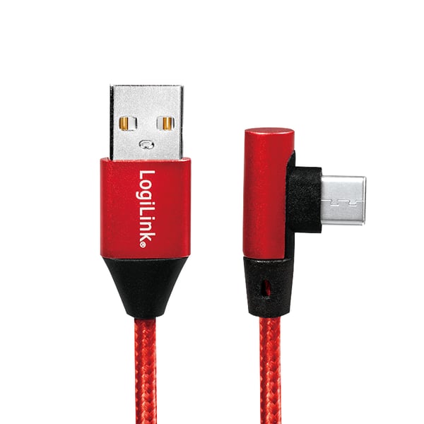 LogiLink CU0146 USB-kablar USB 2.0 1 m USB A USB C Röd