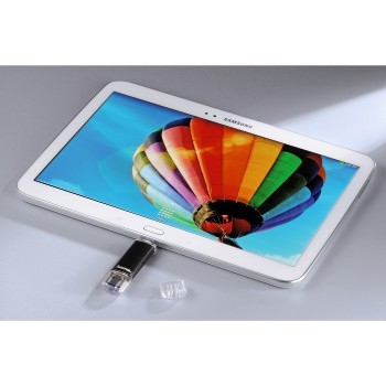 Hama Laeta Twin, 64GB USB-sticka USB Type-A / Micro-USB 3.2 Gen 1 (3.1 Gen 1) Svart