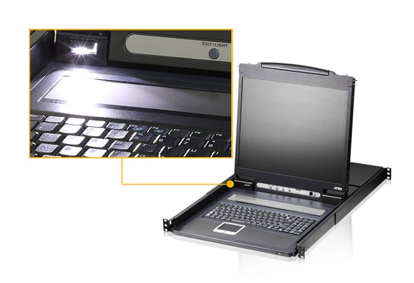 ATEN CL1308N KVM-switchar Rackmontering Svart