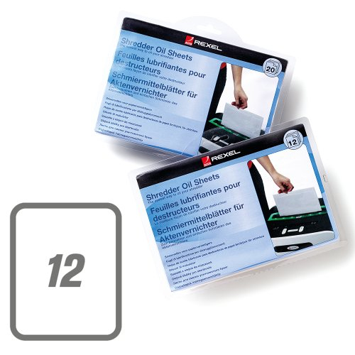 Rexel paperintuhoojan öljyämisarkit (12kpl)
