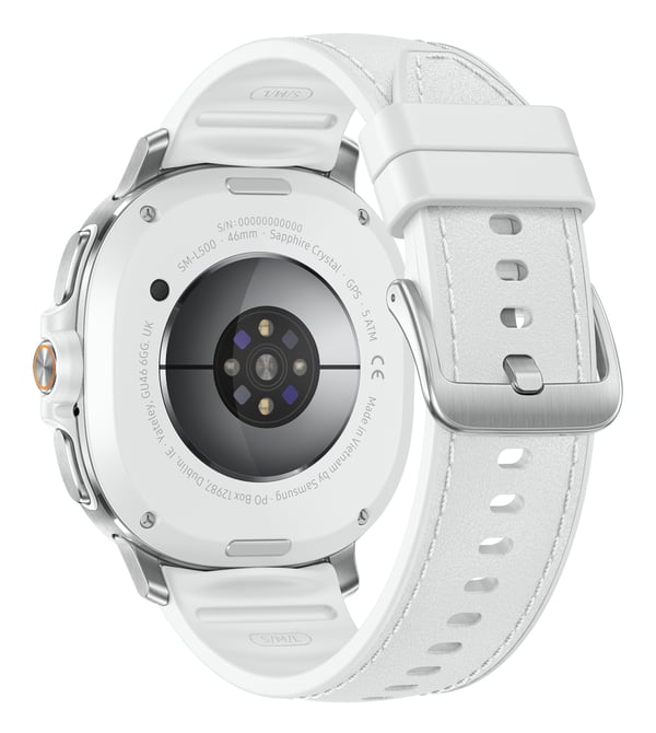 Samsung Galaxy Watch 8 Classic 3,3 cm (1.3") AMOLED 46 mm Digitaalinen 438 x 438 pikseliä Kosketusnäyttö Hopea Wi-Fi GPS (satelliitti)