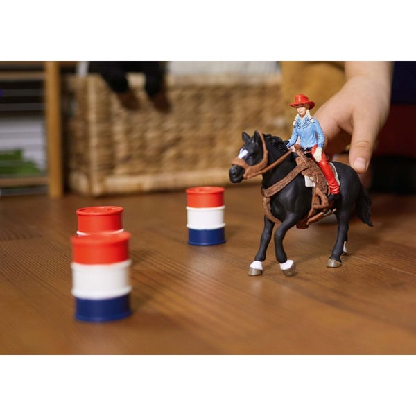 schleich Cowgirl Barrel Racing Fun