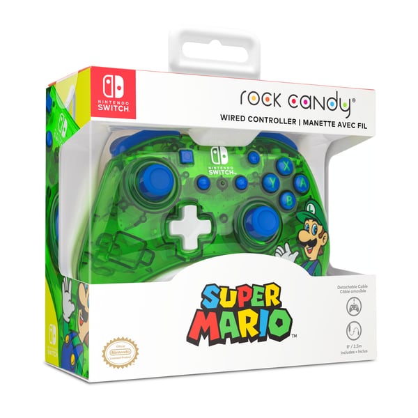 PDP Rock Candy: Luigi Lime - Gamepad - Nintendo Switch - Nintendo Switch Lite - Nintendo Switch OLED