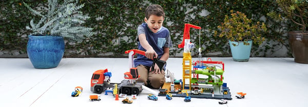 Matchbox Action Drivers Transforming Excavator