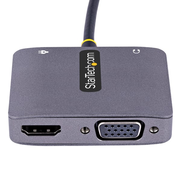 StarTech.com 122-USBC-HDMI-4K-VGA USB grafisk adapter 3840 x 2160 pixel Grå
