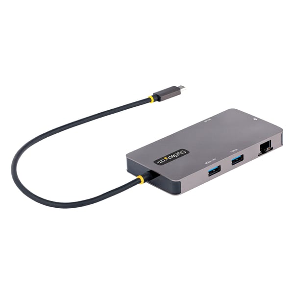 StarTech.com USB C -moniporttisovitin, USB C - Dual HDMI -video, 4K 60 Hz, 5 Gbit/s USB-A-keskitin, 100 W PD