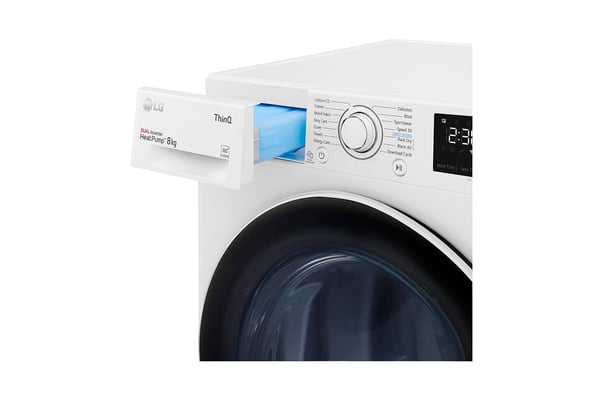 LG RH80V3AV6N tørretumbler Fritstående Front-læsning 8 kg Hvid