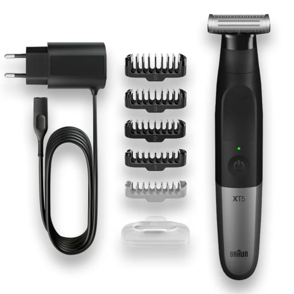 Braun XT5100 skägg/hår trimmer Svart, Silver
