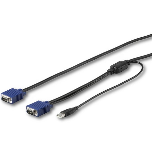 StarTech.com 3 m USB KVM-kabel til StarTech.com Rackmonteringskonsoller - VGA og USB KVM-konsol