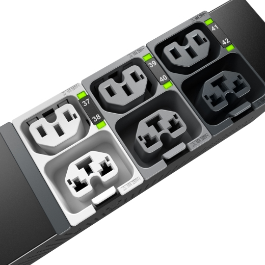 APC NetShelter Rack PDU Advanced strømforsyningsenhed (PDU) 48 AC stikkontakt(er) 0U Sort