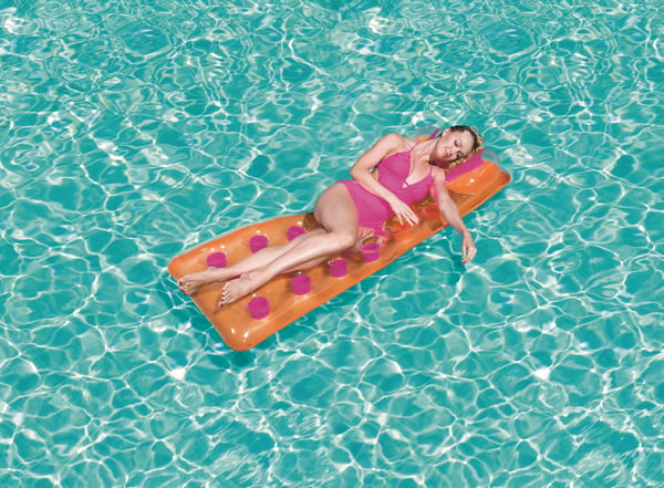 Bestway 43015 pool- och badmadrass Grön, Transparent, Gul Vinyl