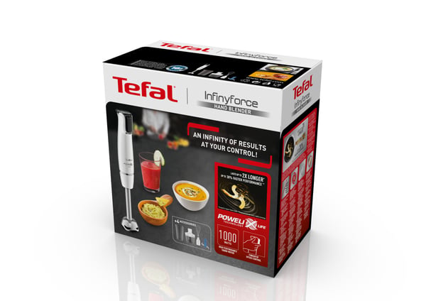 Tefal InfinyForce HB9441 0,8 L Nedsænkning blender 1000 W Hvid