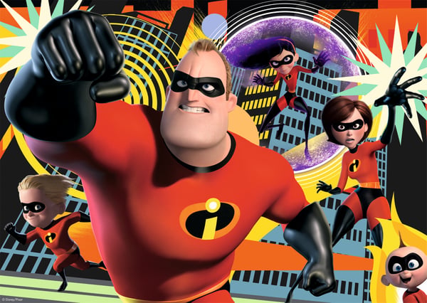Disney The Incredibles 2 - Puzzle 100 XL Pussel 100 styck Tecknade serier