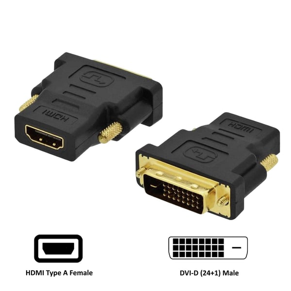 Ewent EC1371 kabel kønsskifter DVI-D 24+1 HDMI Sort