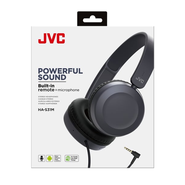 JVC HA-S31M-A Headset Kabel Huvudband Samtal/musik Blå