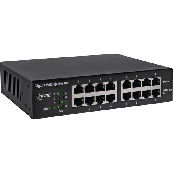 InLine 32308H PoE-adapters Gigabit Ethernet 56 V