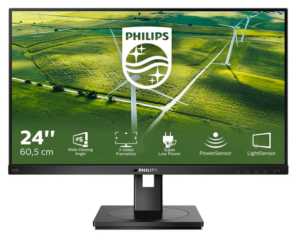 Philips 242B1G/00 platta pc-skärmar 60,5 cm (23.8") 1920 x 1080 pixlar Full HD LED Svart