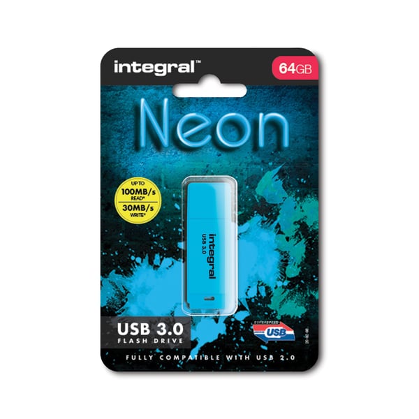 Integral INFD64GBNEONB3.0 USB-nøgle 64 GB 3.2 Gen 1 (3.1 Gen 1)