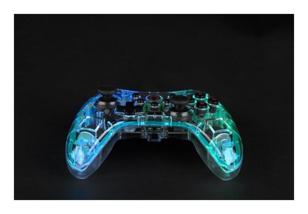 Konix Crystal Transparent USB Spelplatta Analog / Digital Nintendo Switch, PC