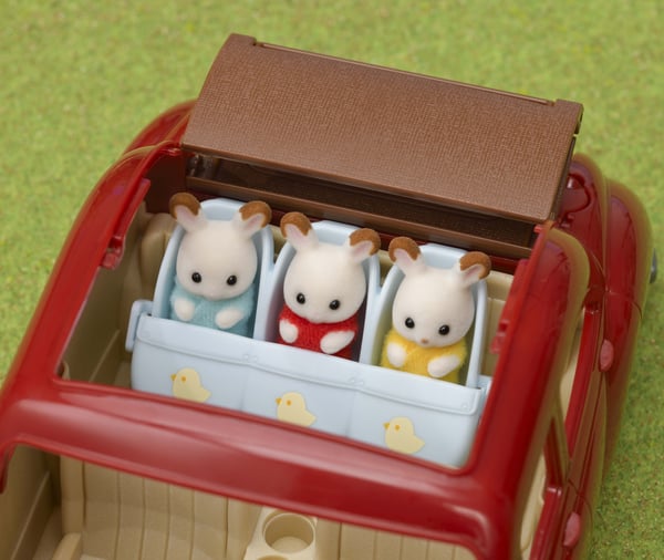Sylvanian Families Trillinge-klapvogn