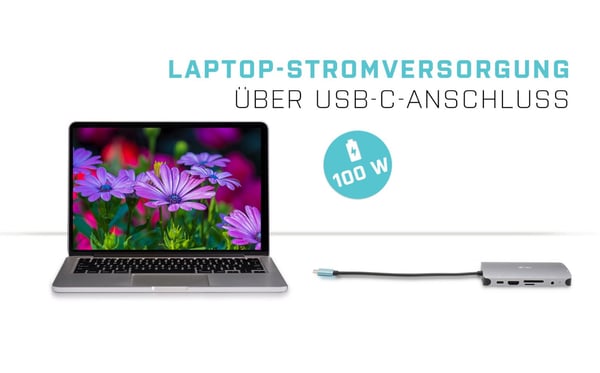 i-tec Metal C31NANOVGA77W kannettavien tietokoneiden telakka ja porttitoistin Langallinen USB 3.2 Gen 1 (3.1 Gen 1) Type-C Hopea