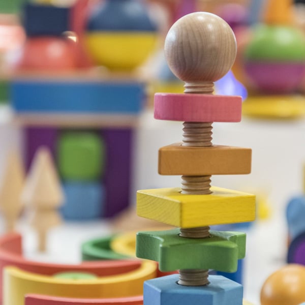 Tickit Rainbow Wooden Shape Twister