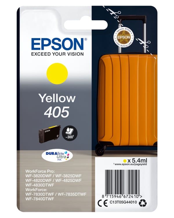 Epson blæk Kuffert 405 Enkelt, gul