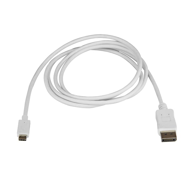 StarTech.com 1,8 m USB-C till DisplayPort-kabel - 4K 60Hz - Vit