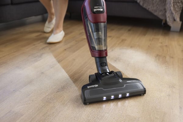 Gorenje SVC216100FSIIR 2-i-1 stangstøvsuger Batteri Dry Poseløs 0,5 L 130 W Rød
