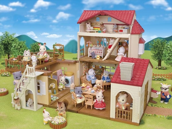 Sylvanian Families Byhus med Lys - med det hemmelige loftsrum