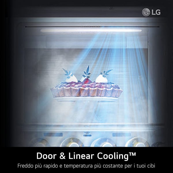 LG GBBW322CPY Fristående 465 l Silver
