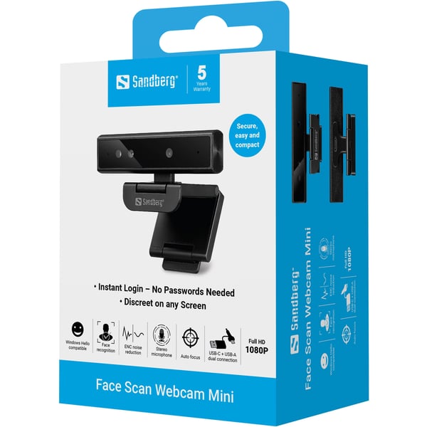 Sandberg Face Scan Webcam Mini