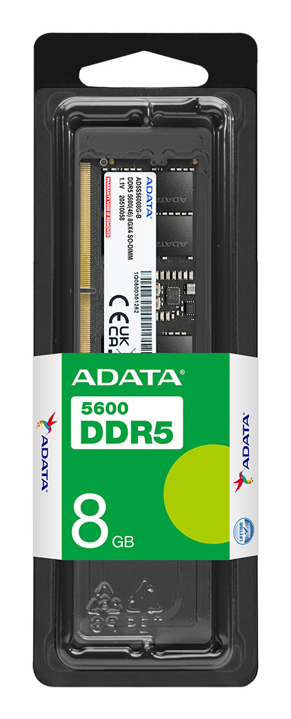 ADATA DDR5 5600 U-DIMM muistimoduuli 8 GB 1 x 8 GB 288-pin DIMM