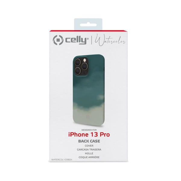 Celly WATERCOLOR iPhone 13 Pro mobiltelefon etui 15,5 cm (6.1") Cover Grøn