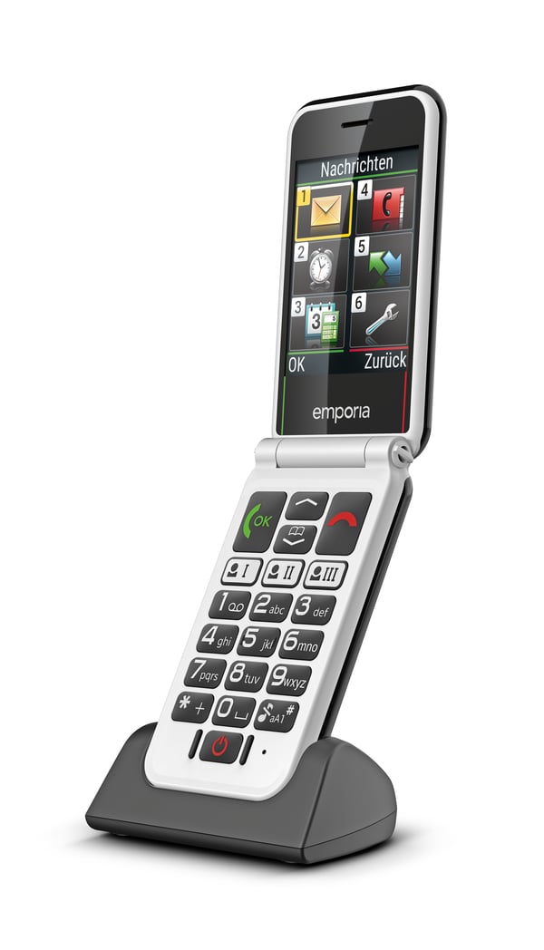 Emporia SIMPLICITYglam.4G 7,11 cm (2.8") 106 g Sort Senior telefon