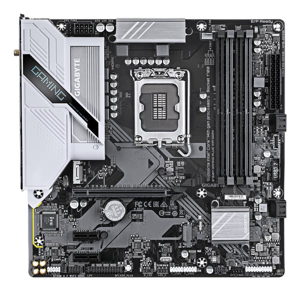 Gigabyte B760M GAMING PLUS WIFI DDR4 - Moderkort - micro ATX - LGA1700-sockel - B760-chipset - USA